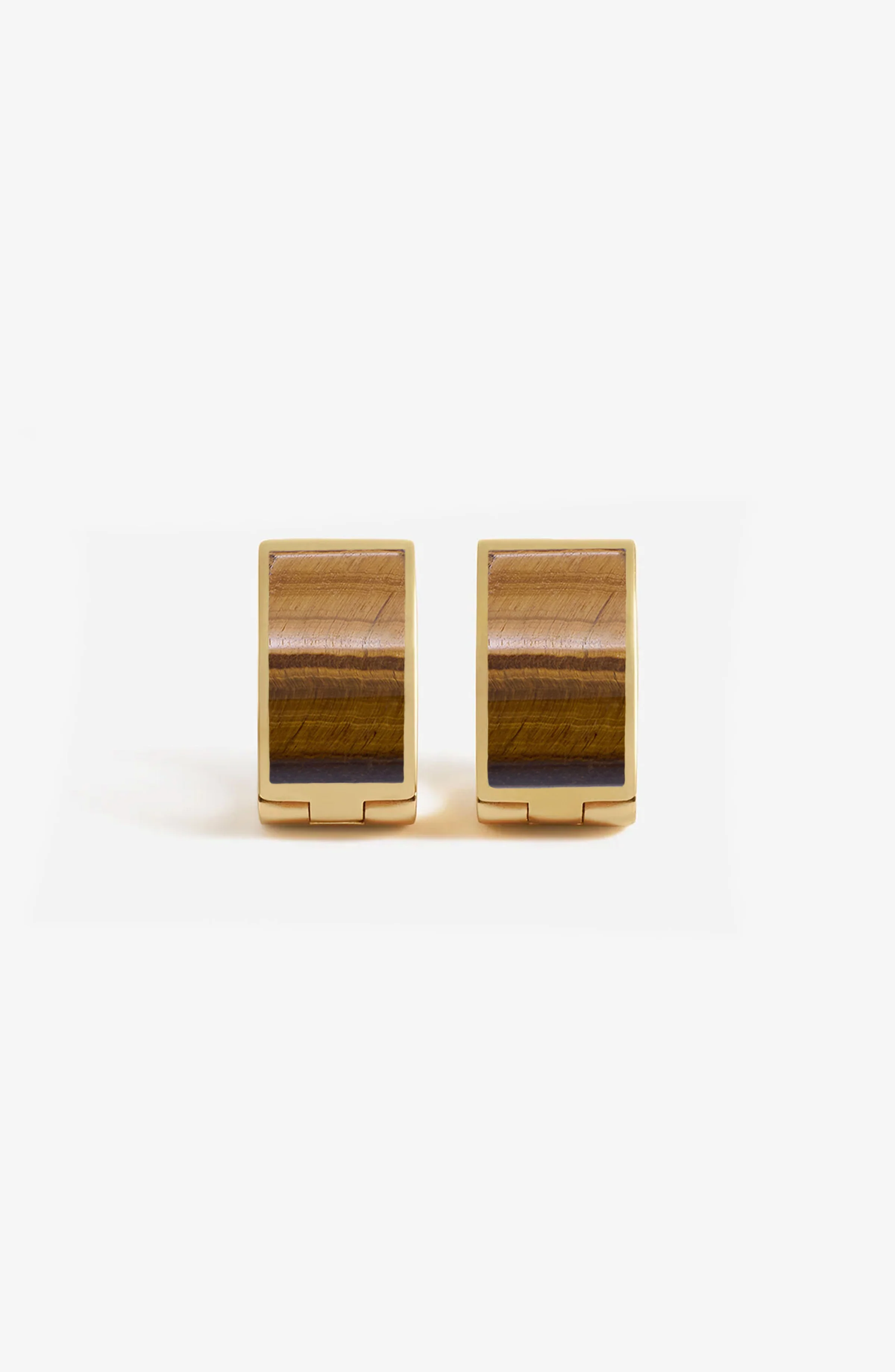 Bengali Earrings - Gold & Tiger Eye